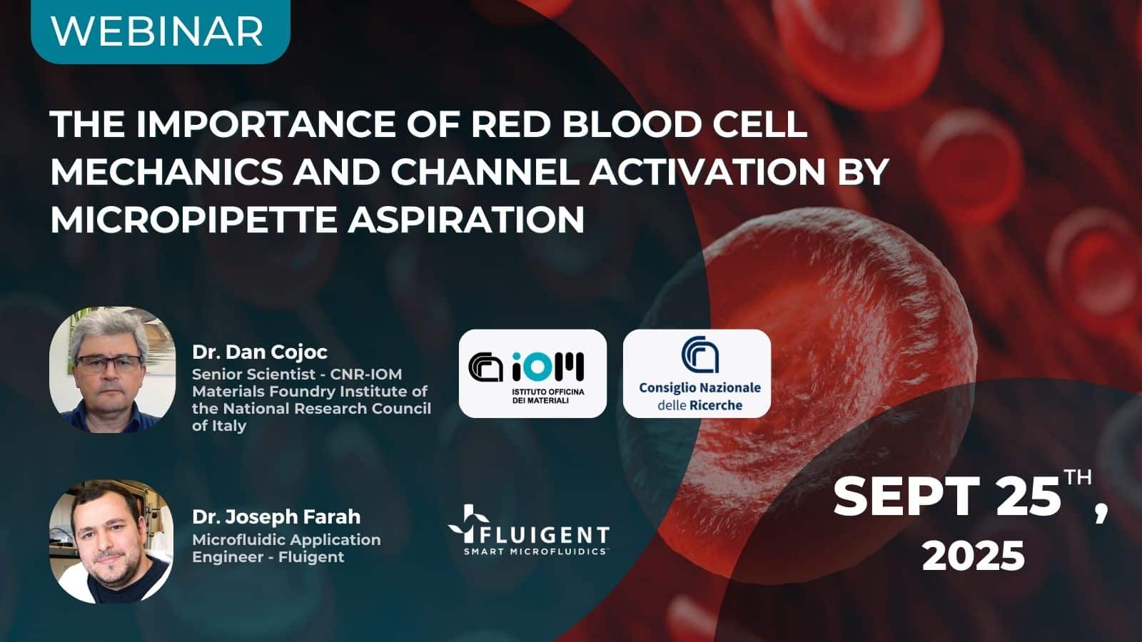 RBC micropipette aspiration Webinar image